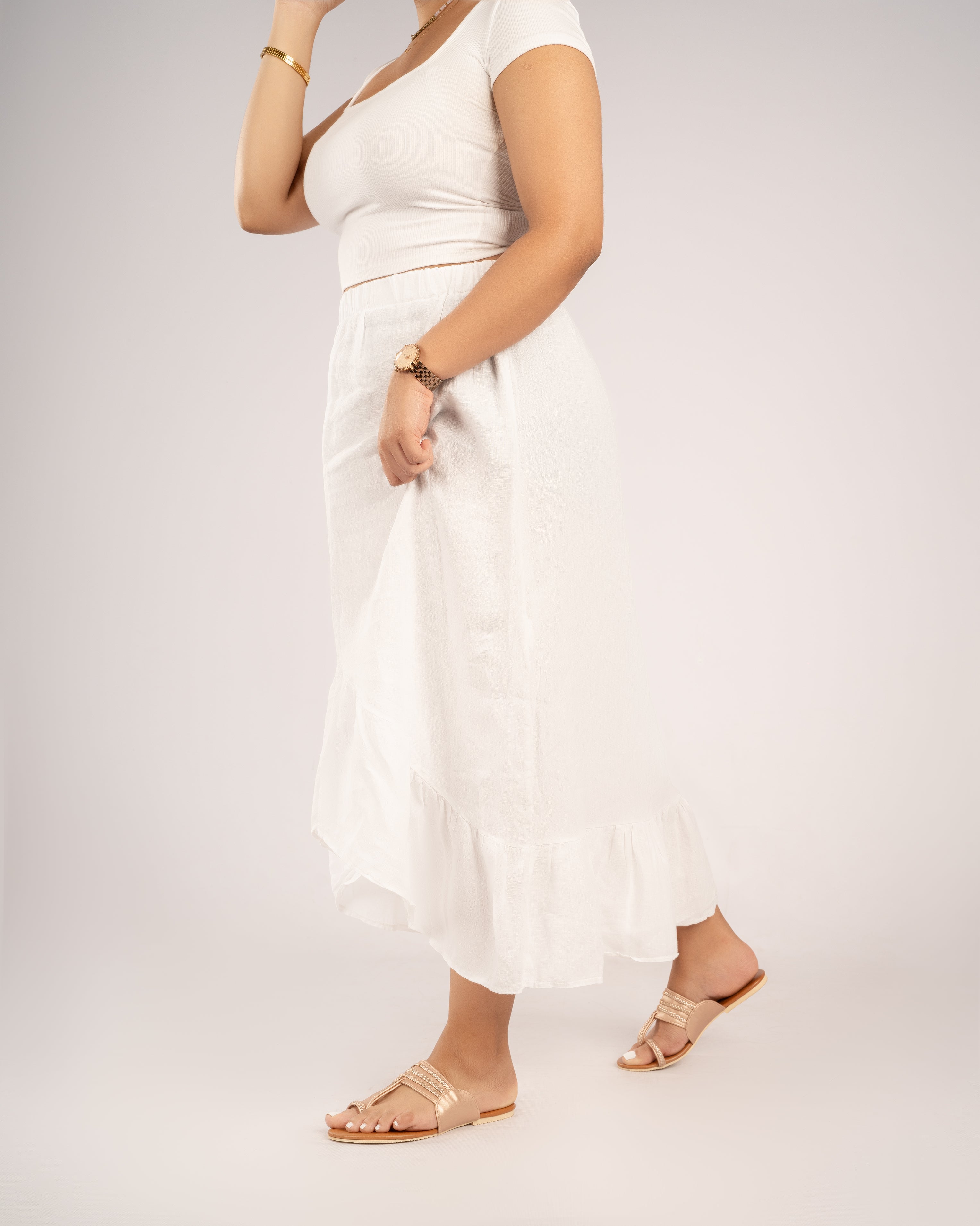 ROSE GOLD BRAIDED CHAPPALS