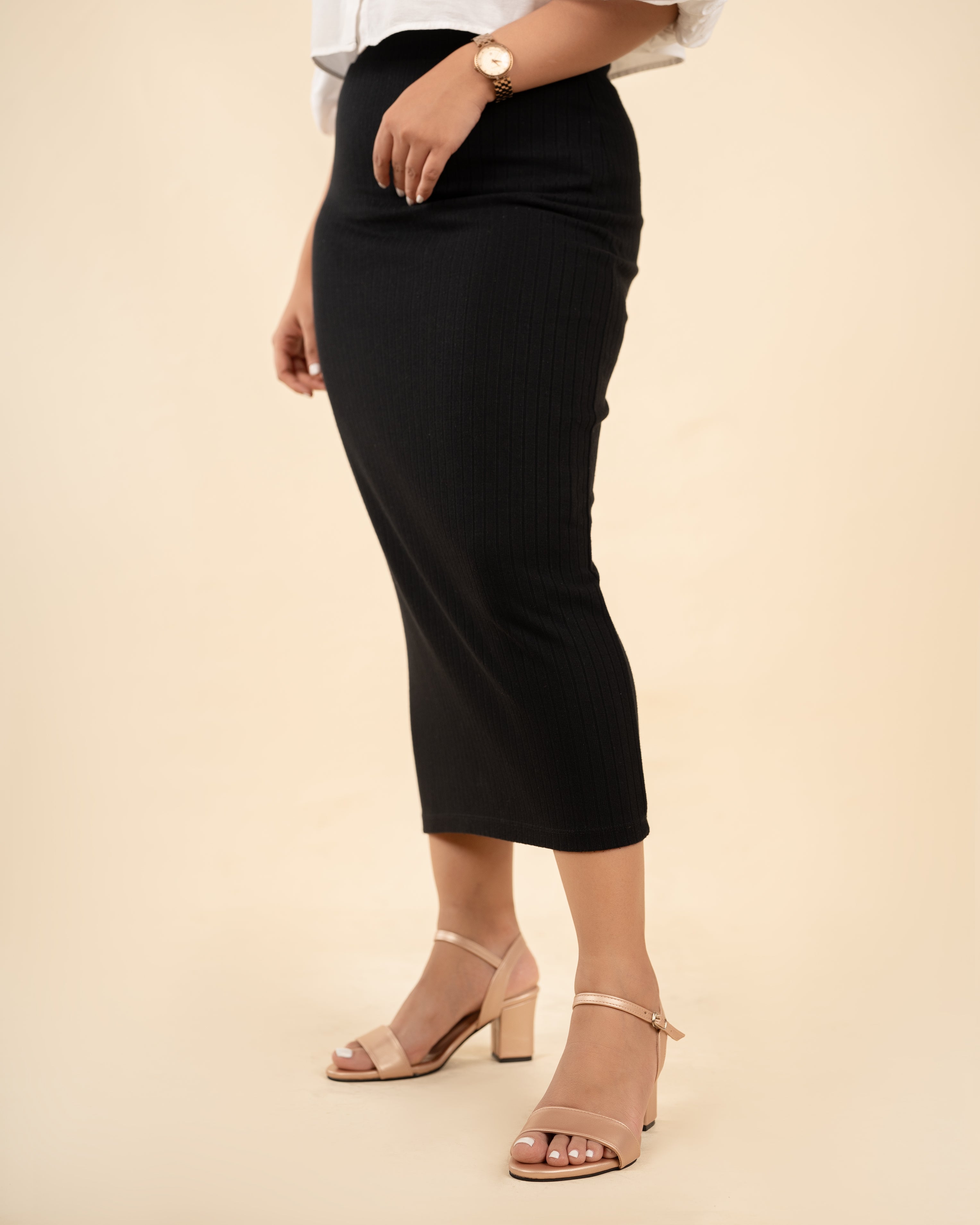 ROSE GOLD OPEN TOE HEELS