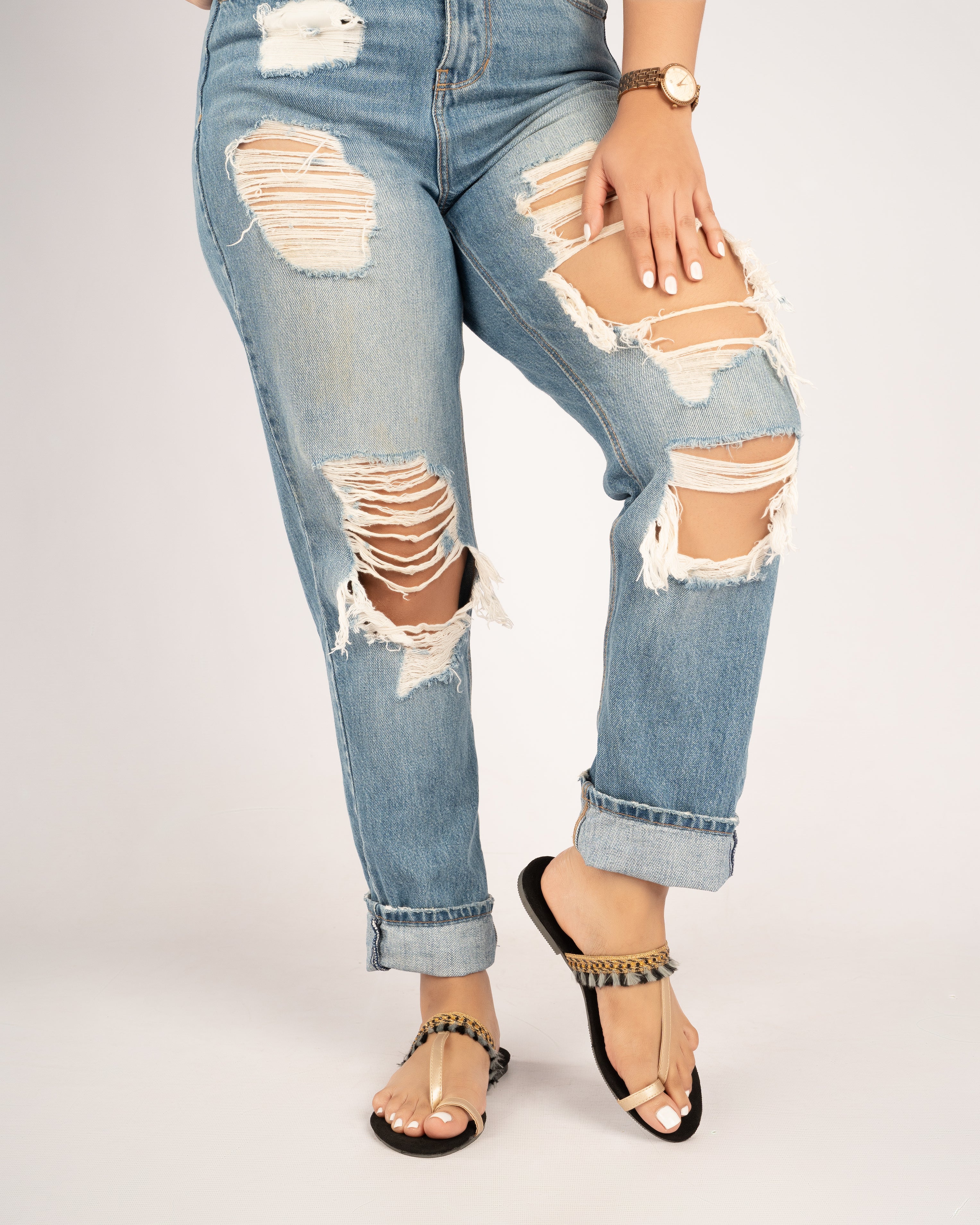 BLACK TASSEL DETAIL TOE RINGS