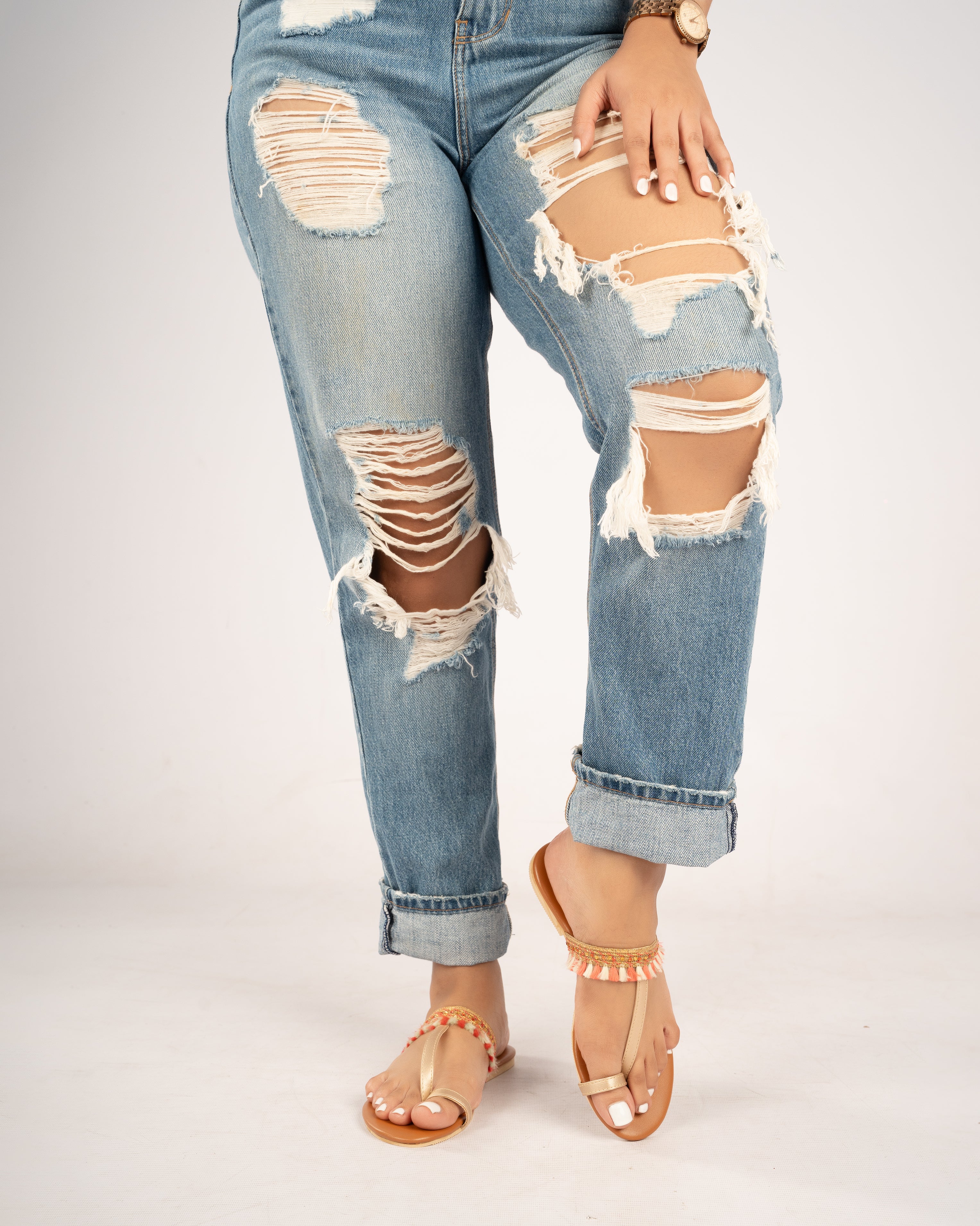 PINK TASSEL DETAIL TOE RINGS