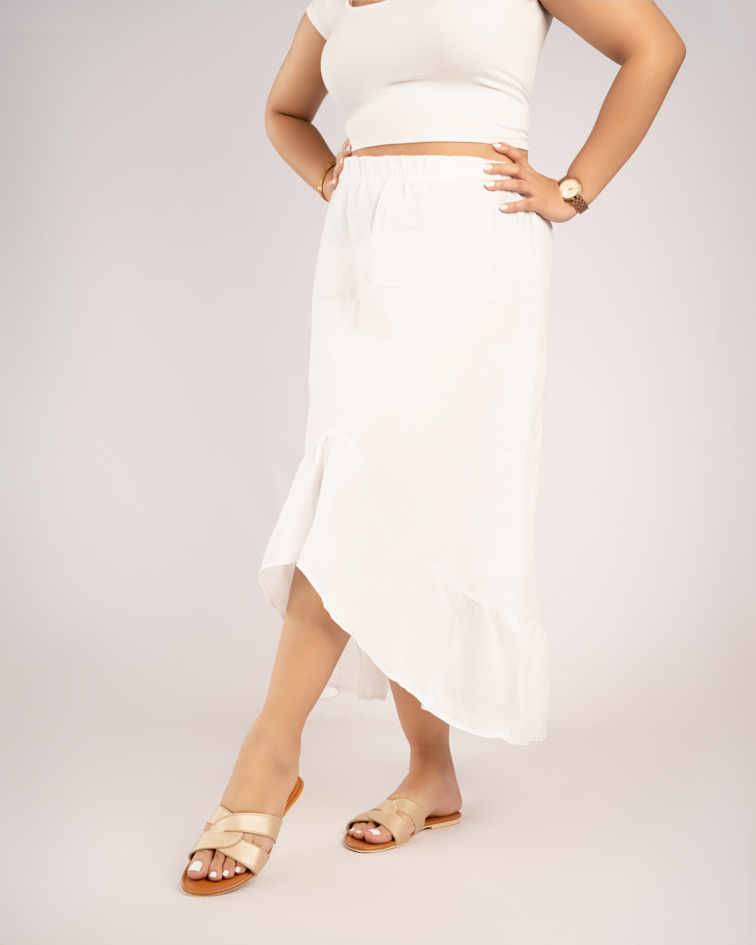 GOLD TWISTED CUT-OUT SLIDES