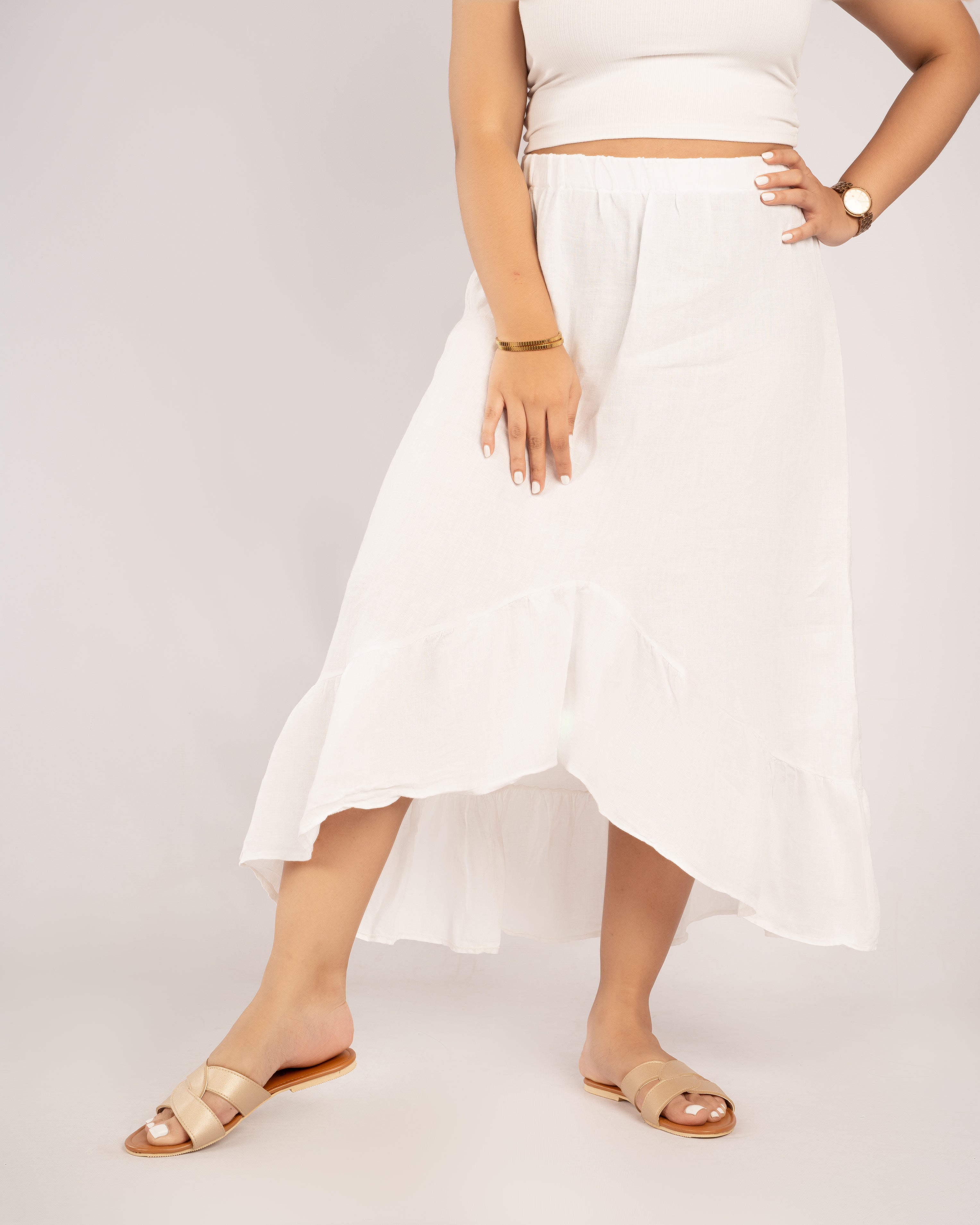 GOLD TWISTED CUT-OUT SLIDES