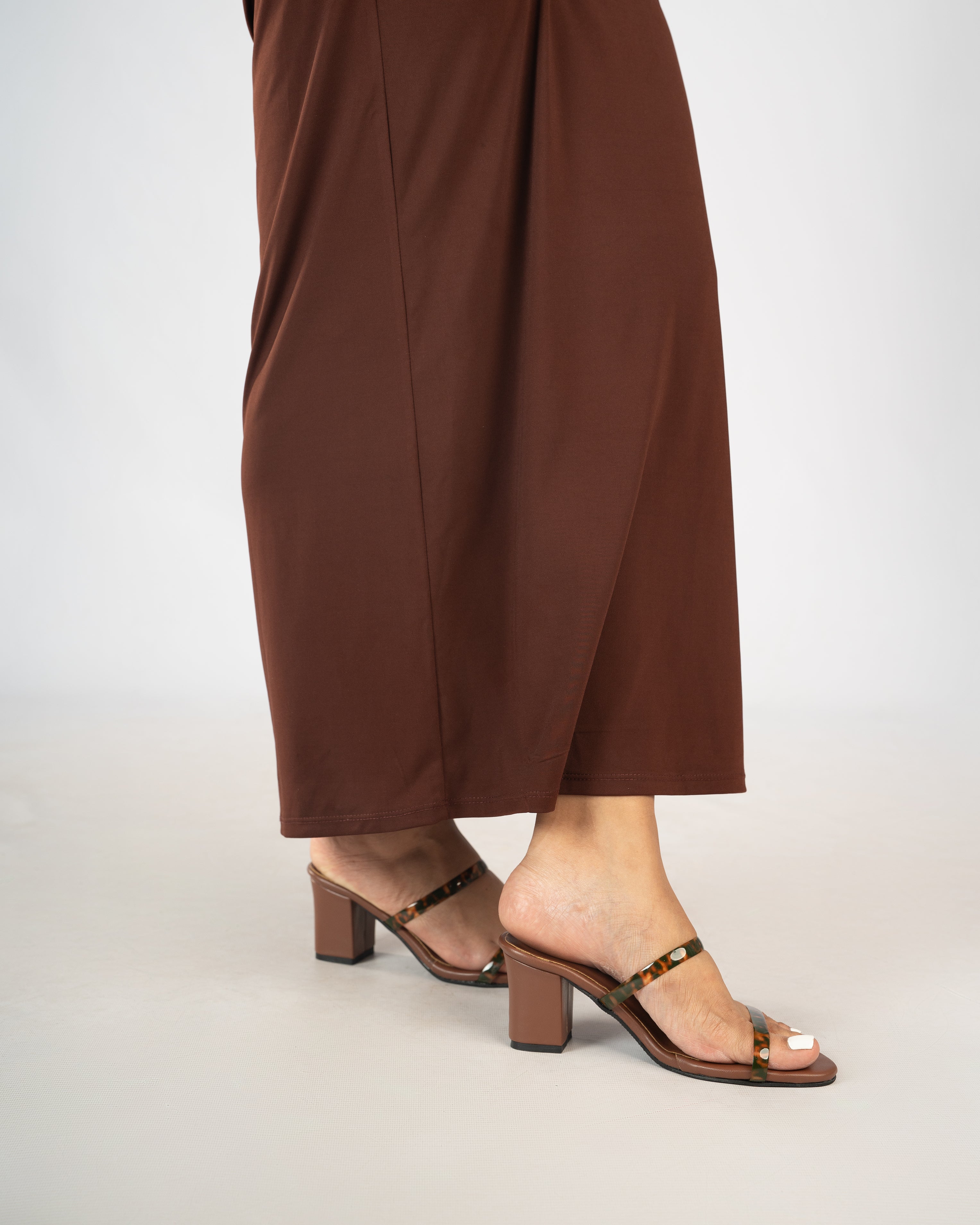 LEOPARD DOUBLE STRAP HEELS