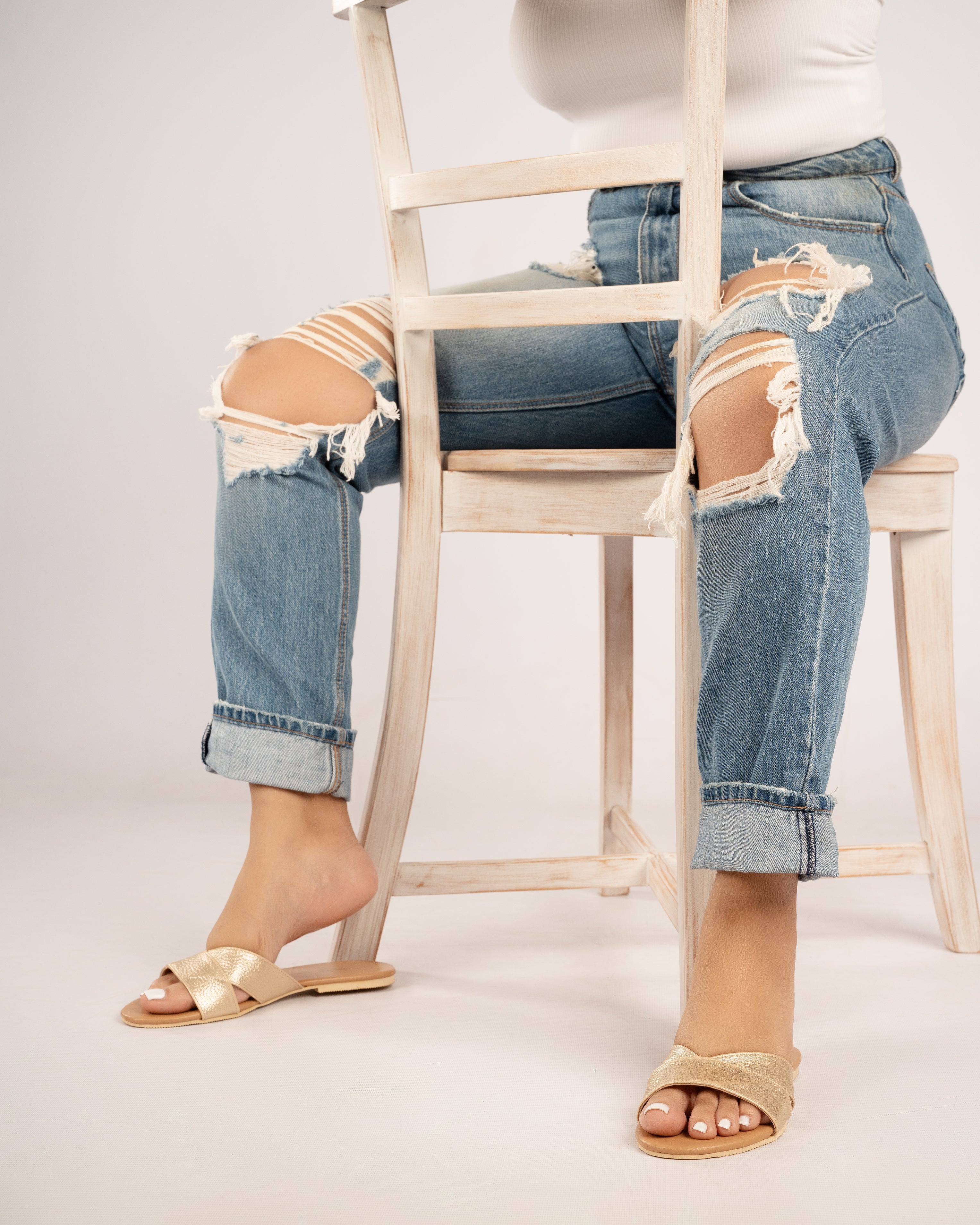 METALLIC GOLD SLIDES