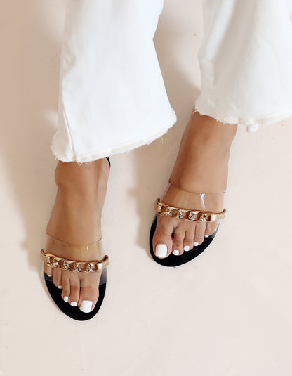 CHAIN DETAILED SLIDES IN BLACK