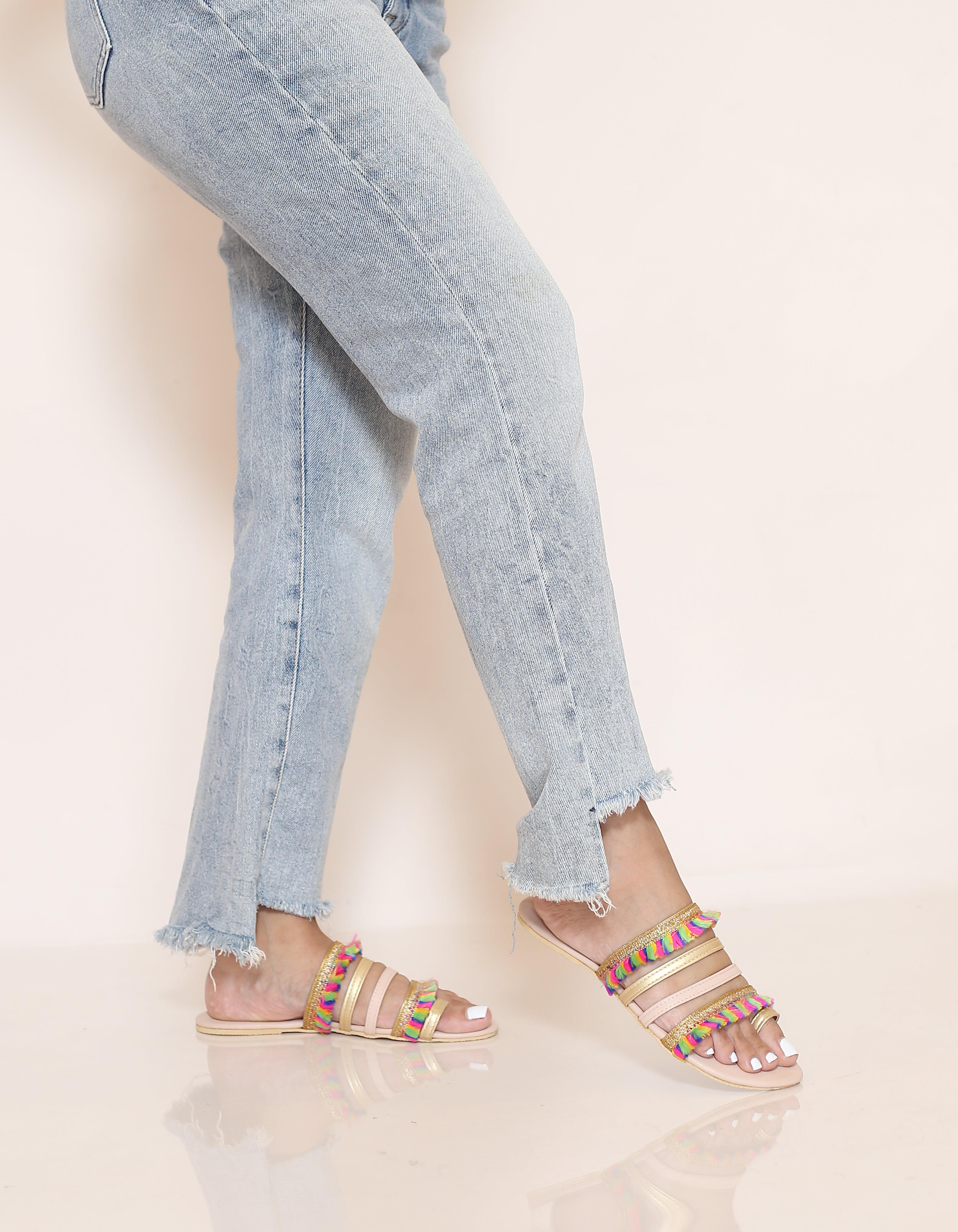 BOHO STRAPPY SLIP ONS