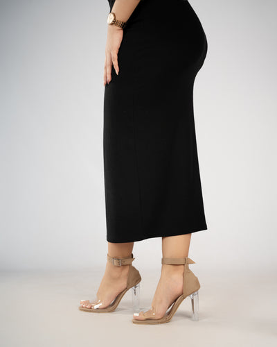 CAMEL SUEDE ANKLE STRAP TRANSPARENT  BLOCK HEELS