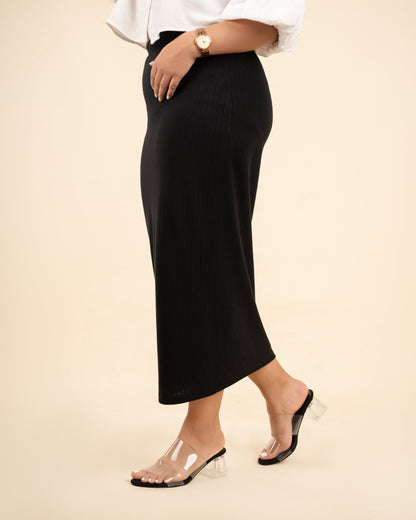 TRANSPARENT DOUBLE STRAP SLIP ONS BLOCK HEELS IN B