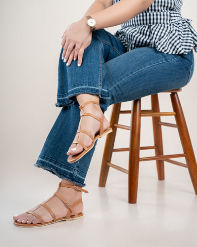 TAN GLADIATOR SANDALS