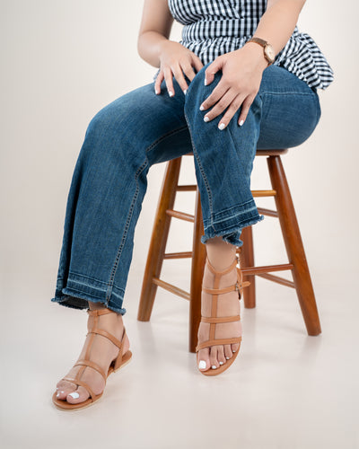TAN GLADIATOR SANDALS