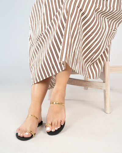 GOLD TOE RING SLIP ONS