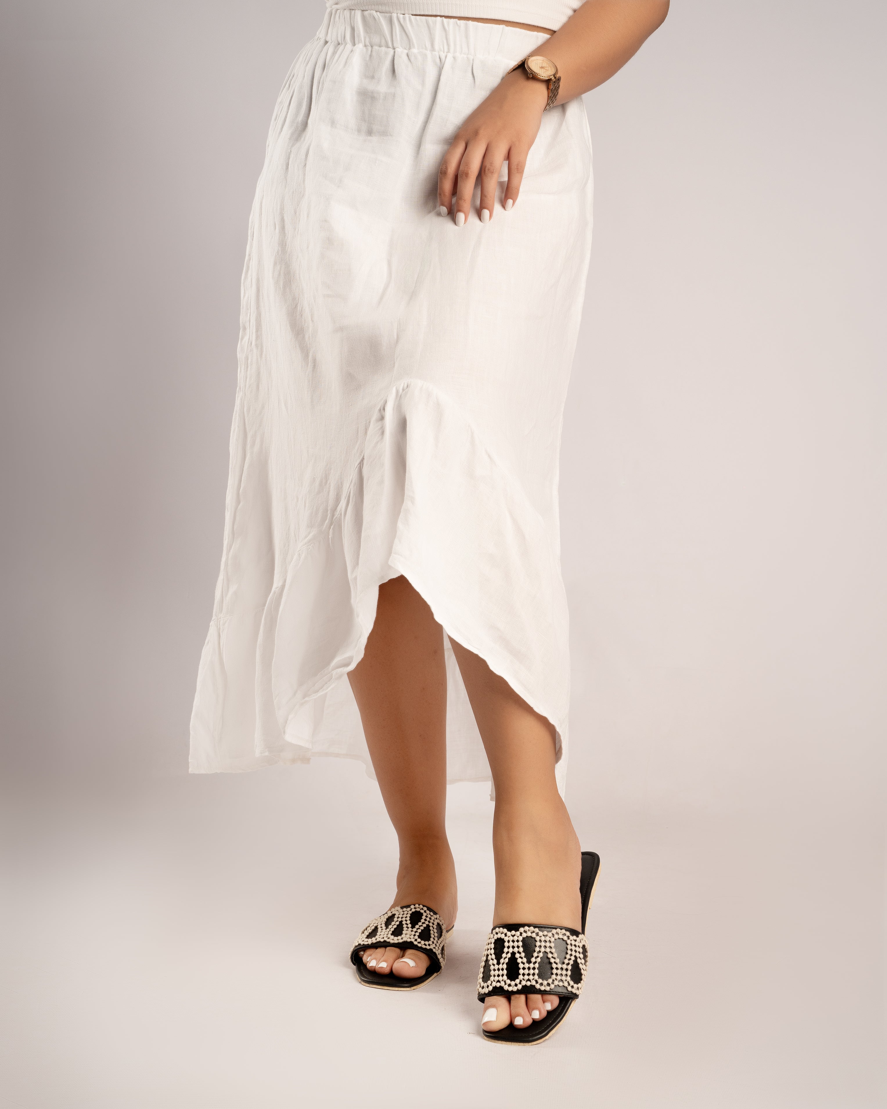 MACRAME LACE SLIDES
