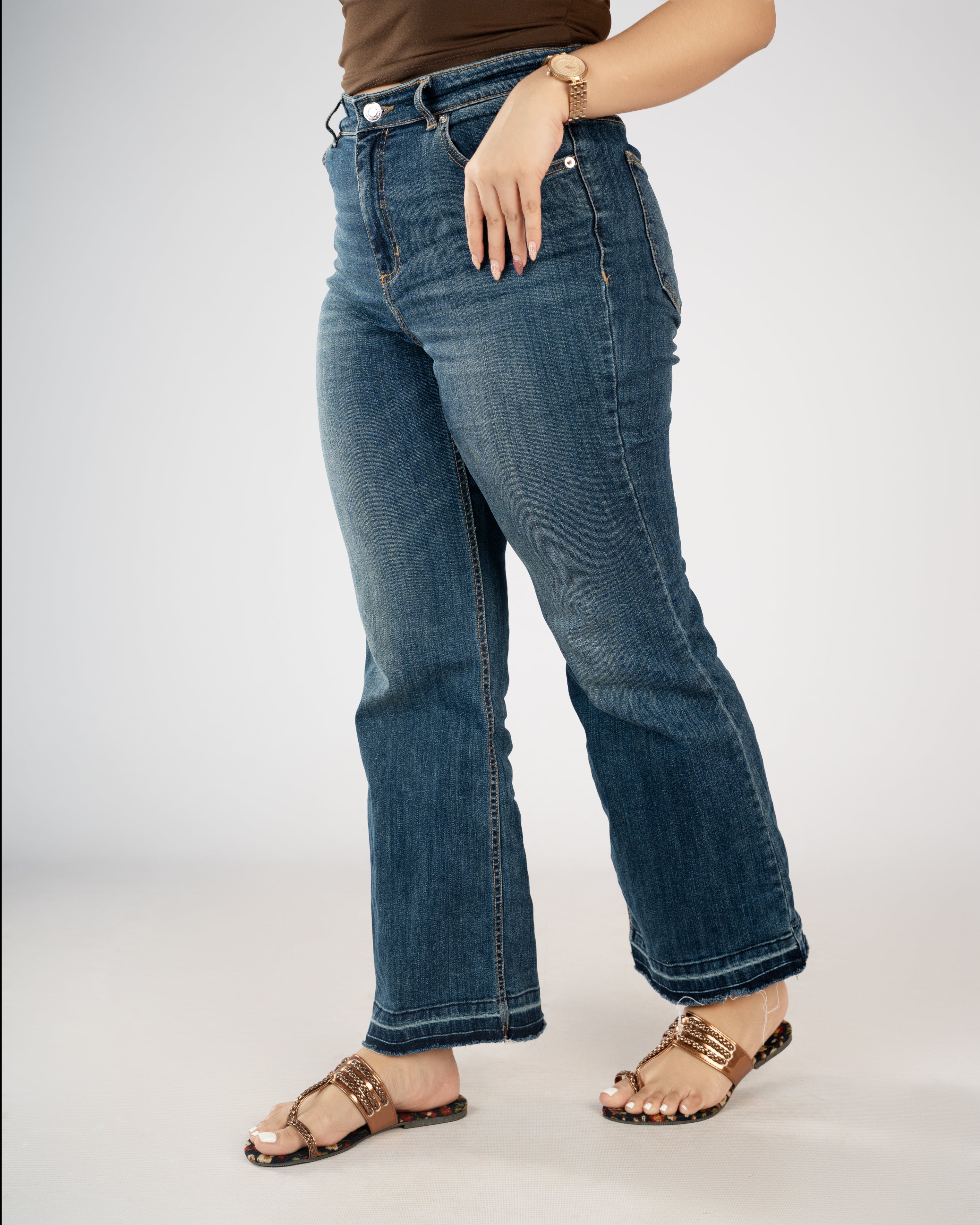 COPPER PRINTED CHAPPALS.