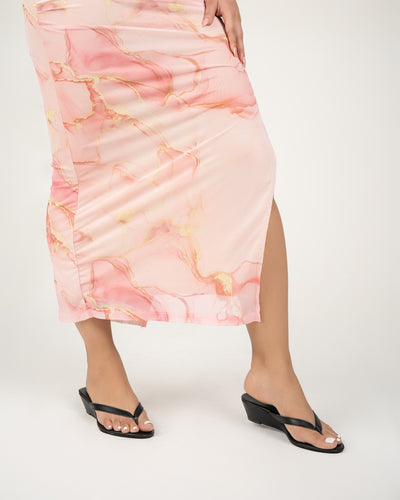 BLACK TWO STRAP WEDGES