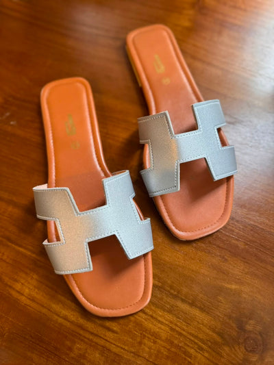 SILVER CUT OUT SLIDE
