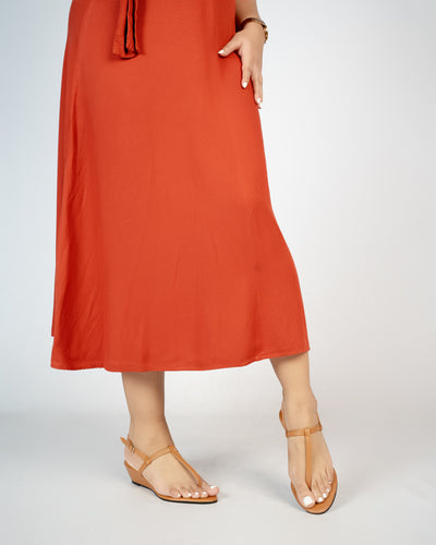 TAN THONG WEDGES
