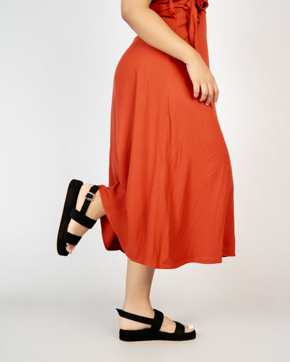 ALL BLACK DOUBLE STRAP FLATFORM SANDALS