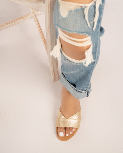 METALIC GOLD SLIDES