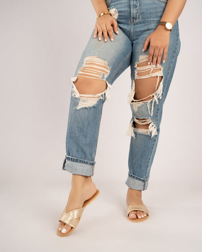 METALLIC GOLD SLIDES
