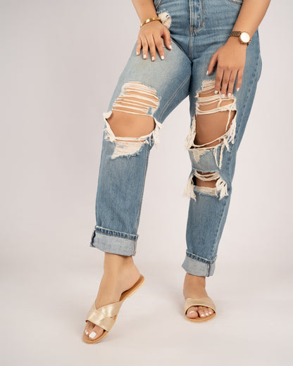 METALIC GOLD SLIDES