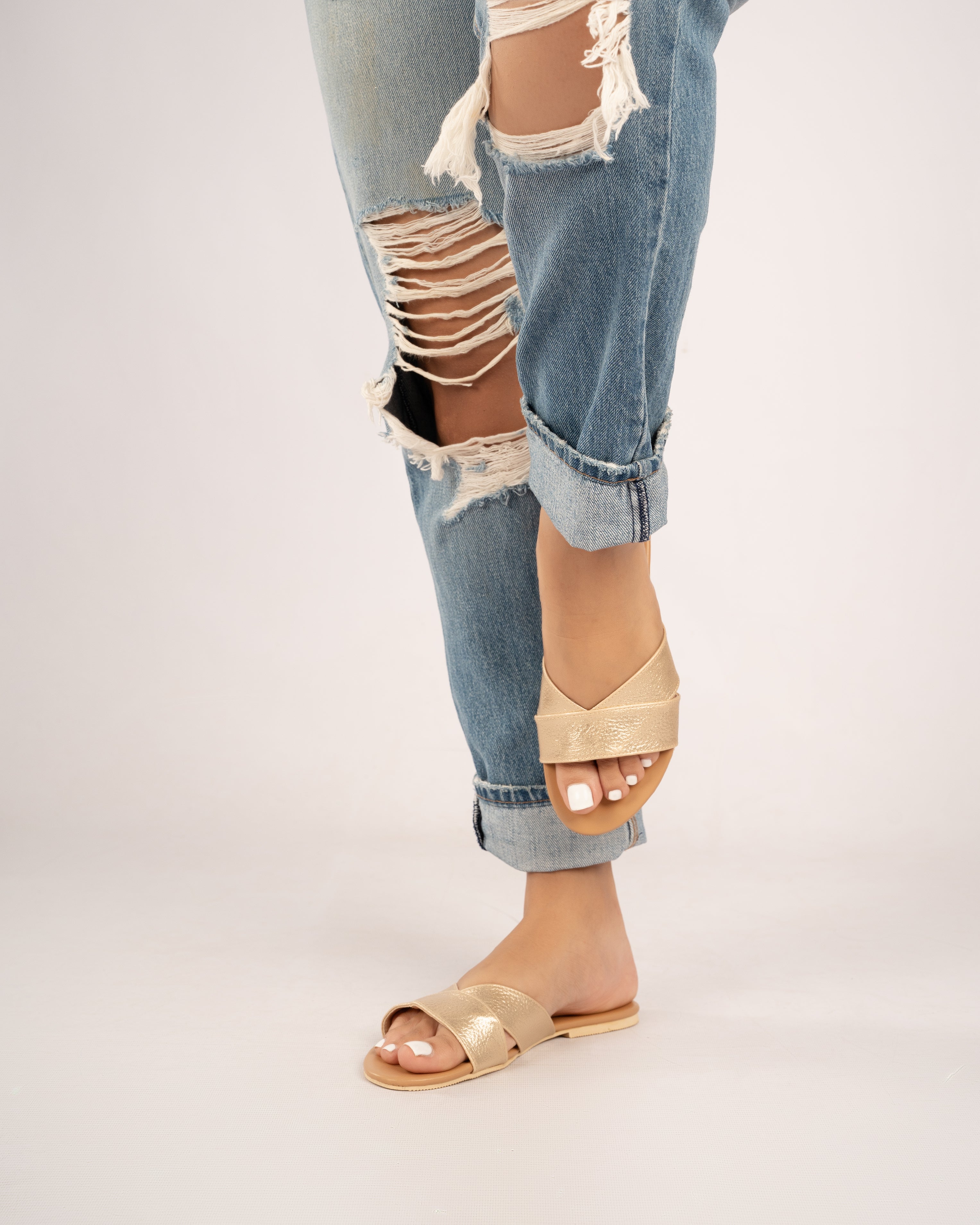 METALIC GOLD SLIDES