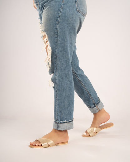 METALIC GOLD SLIDES